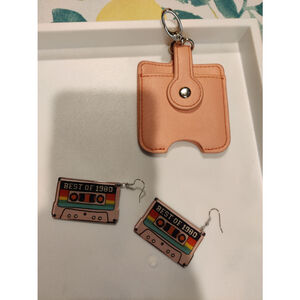 Retro Earrings and purse clip